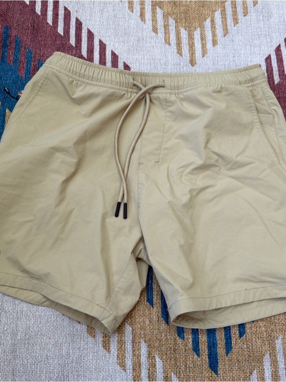 BYLT BIOS short Medium Lined 5 In Beige